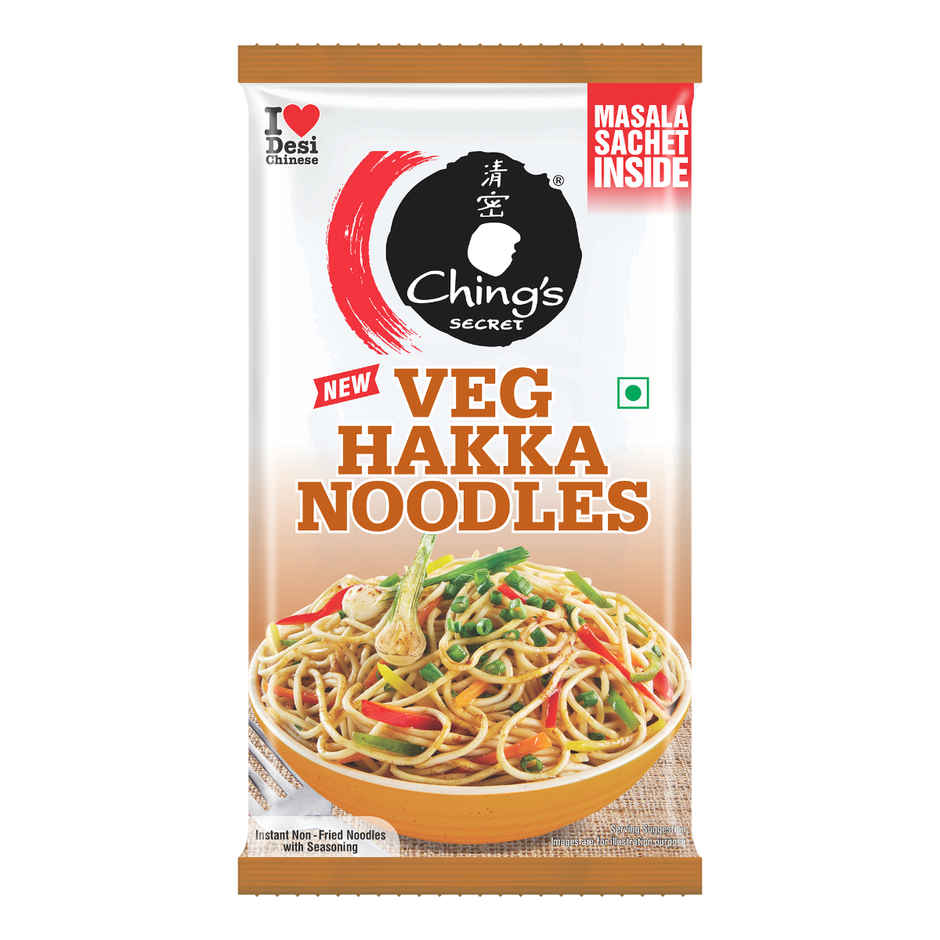 Ching's Secret Veg Hakka Noodles, Cooks In 5-7 mins, Just Soak & Drain Combo