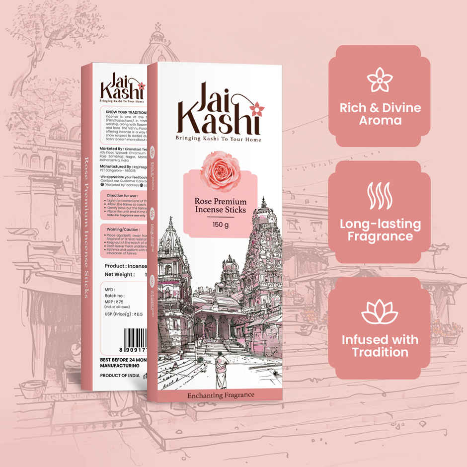Jai Kashi Rose Premium Incense Stick