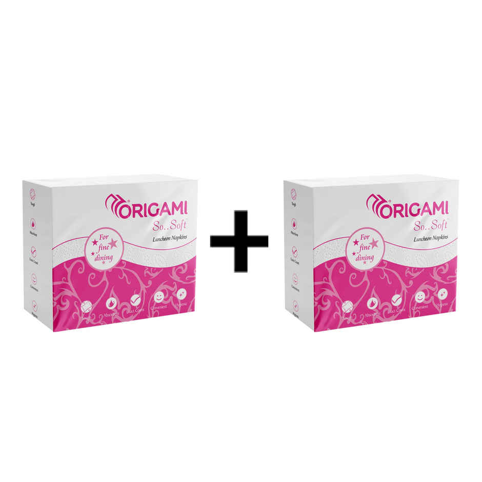 Origami Luncheon Tissue Paper Napkins - 32 X 32 cm - 50 Serviettes 50 pc X 2 Combo