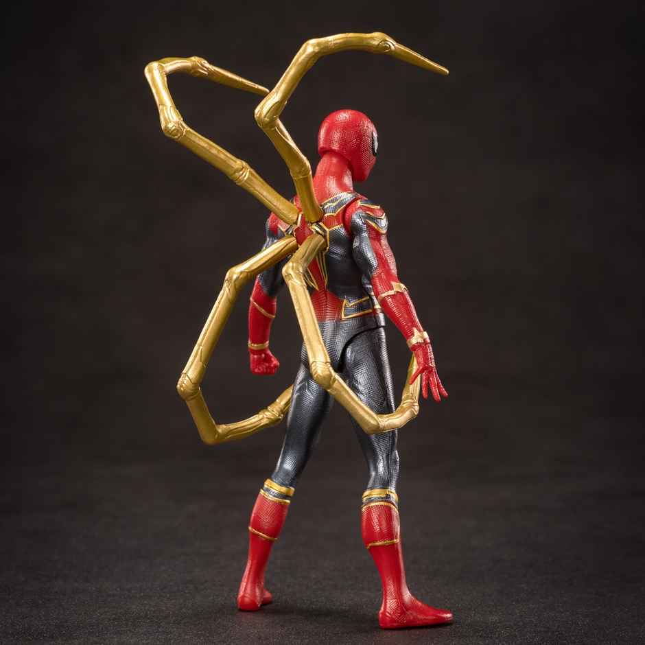 Striders Licensed Marvel Iron Spiderman Action Figure Toy with Stand | 7 inch