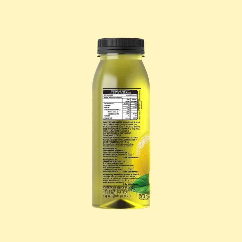 RAW Pressery Iced Green Tea  Lemon  Ice Tea