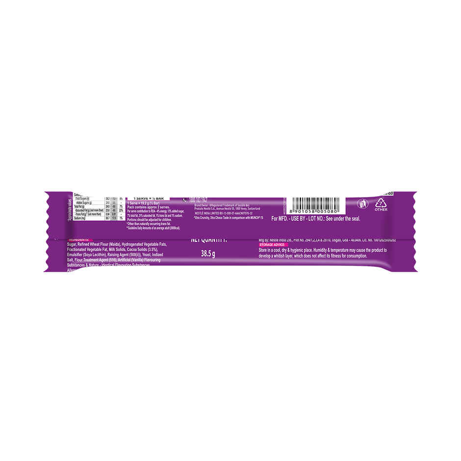 Nestle MUNCH MAX Choco Coated Crunchy Wafer Bar Chocolate