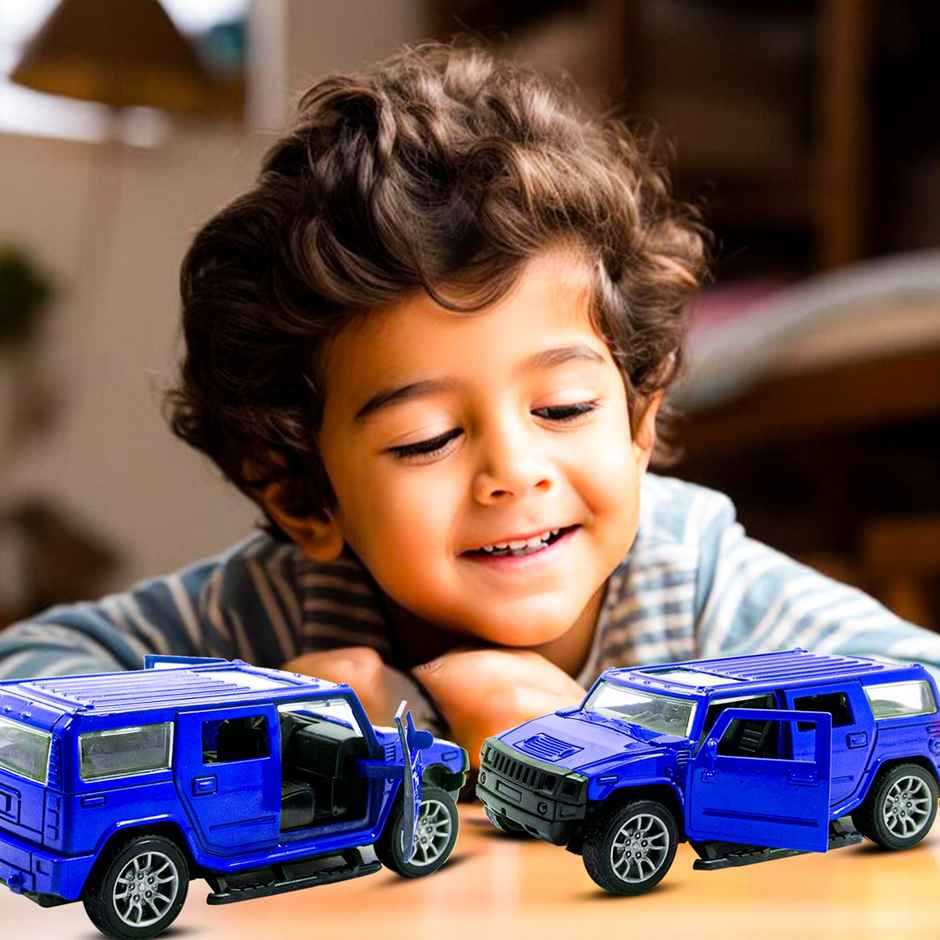 Toy Cloud Hummer Die Cast Metal Car With Opening Doors & Pull Back Action 1-32 Scale Mini Super Car