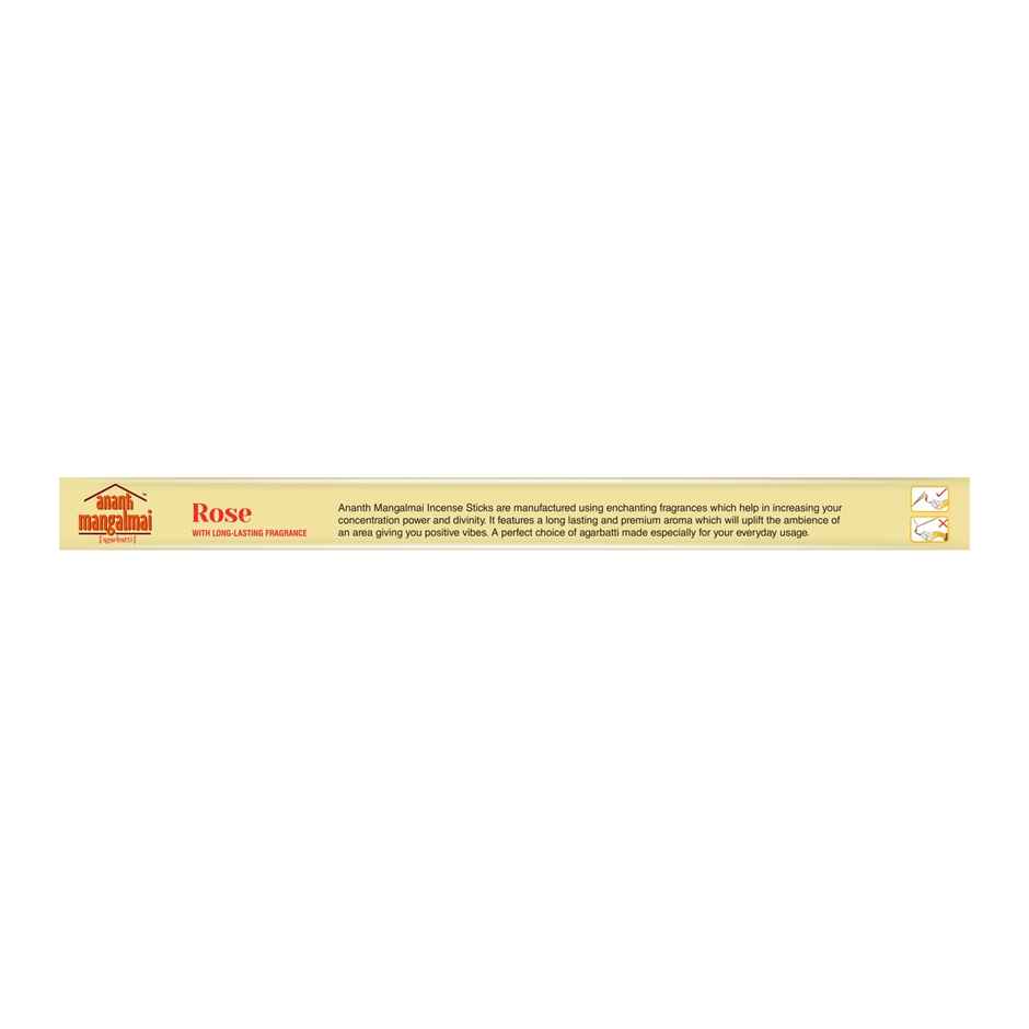 Ananth Mangalmai Rose Agarbatti Incense Stick for Pooja, Worship, Prayer & Fragrance