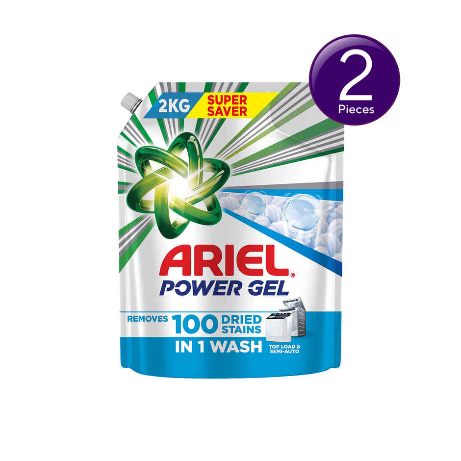 Ariel Power Gel Liquid Detergent for Top load washing machine | Combo