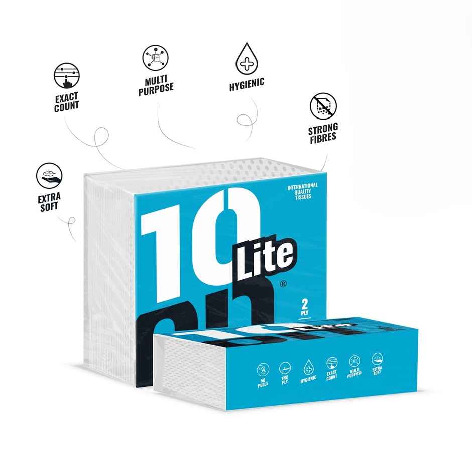 10On 2 Ply Large Tissue Napkins | 32 x32 cm