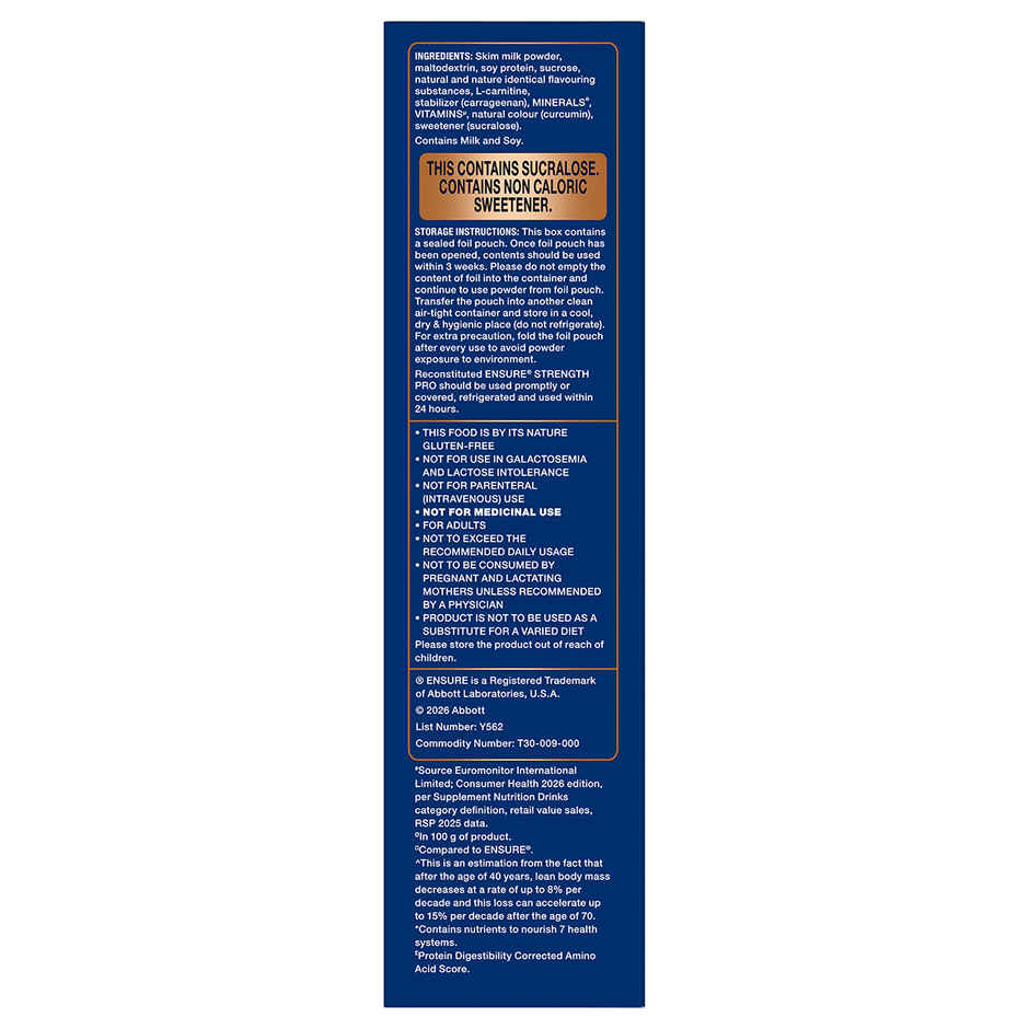 Ensure Strength Pro Vanilla High Protein | L-Carnitine