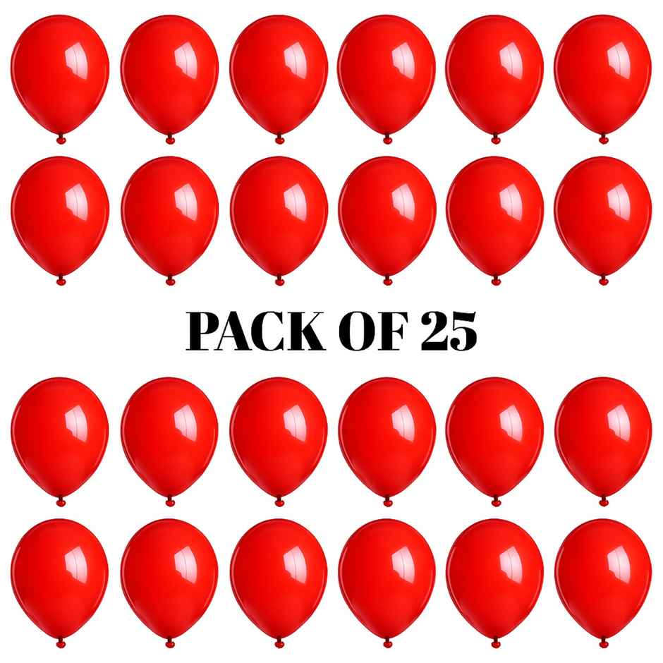 Red Balloons | Birthday Decoration Party Pack | Latex Party Balloons | Propcon