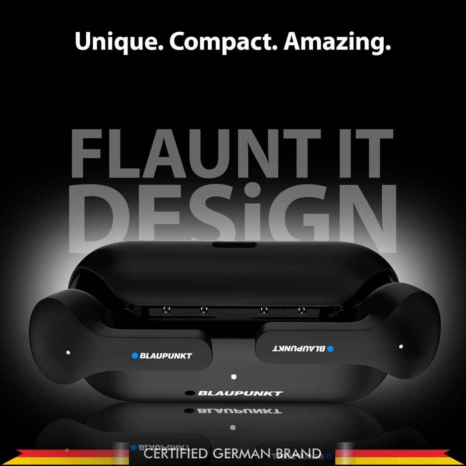 Blaupunkt Btw300 Xtreme True Wireless With Unstoppable 150 Hrs Playtime(Black, In The Ear)