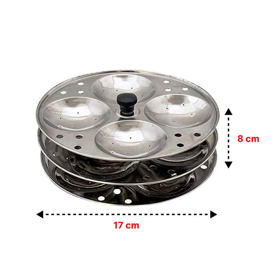 Jassco Stainless Steel Idli Stand 4 Plates