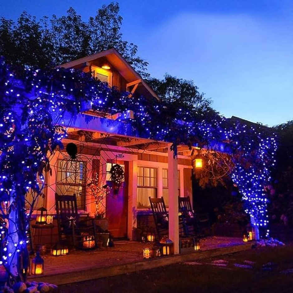 Desidiya Rice String Lights - 12 Meters Blue Cool And Calm Lighting For Relaxing Atmosphere