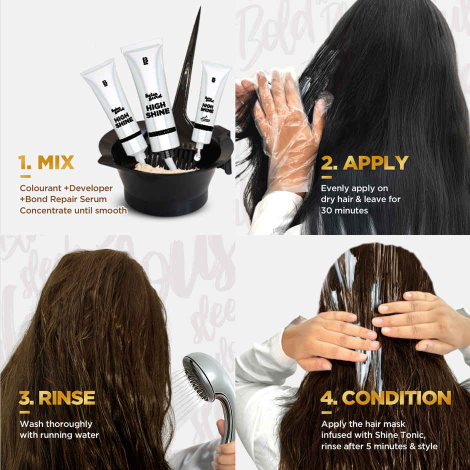Bblunt Salon Secret High Shine Conditioning Hair Colour | Honey Light Golden Brown