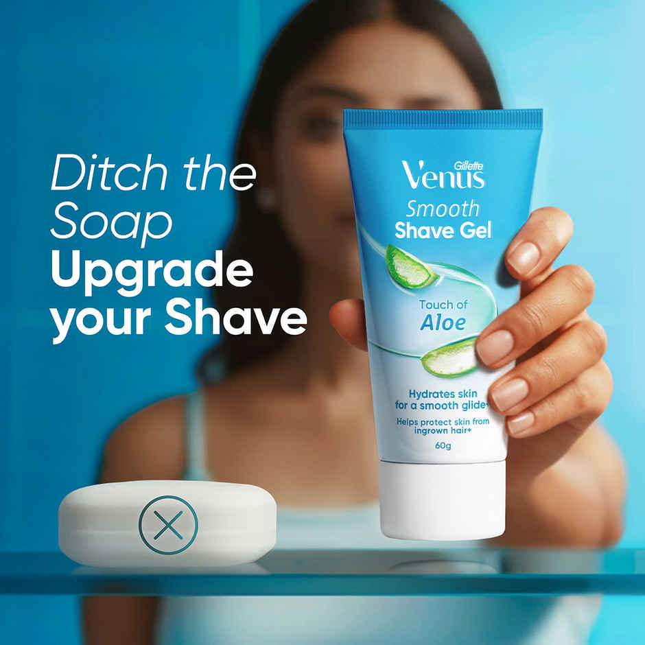 Gillette Venus Smooth Shave Gel for Women with Aloe Vera