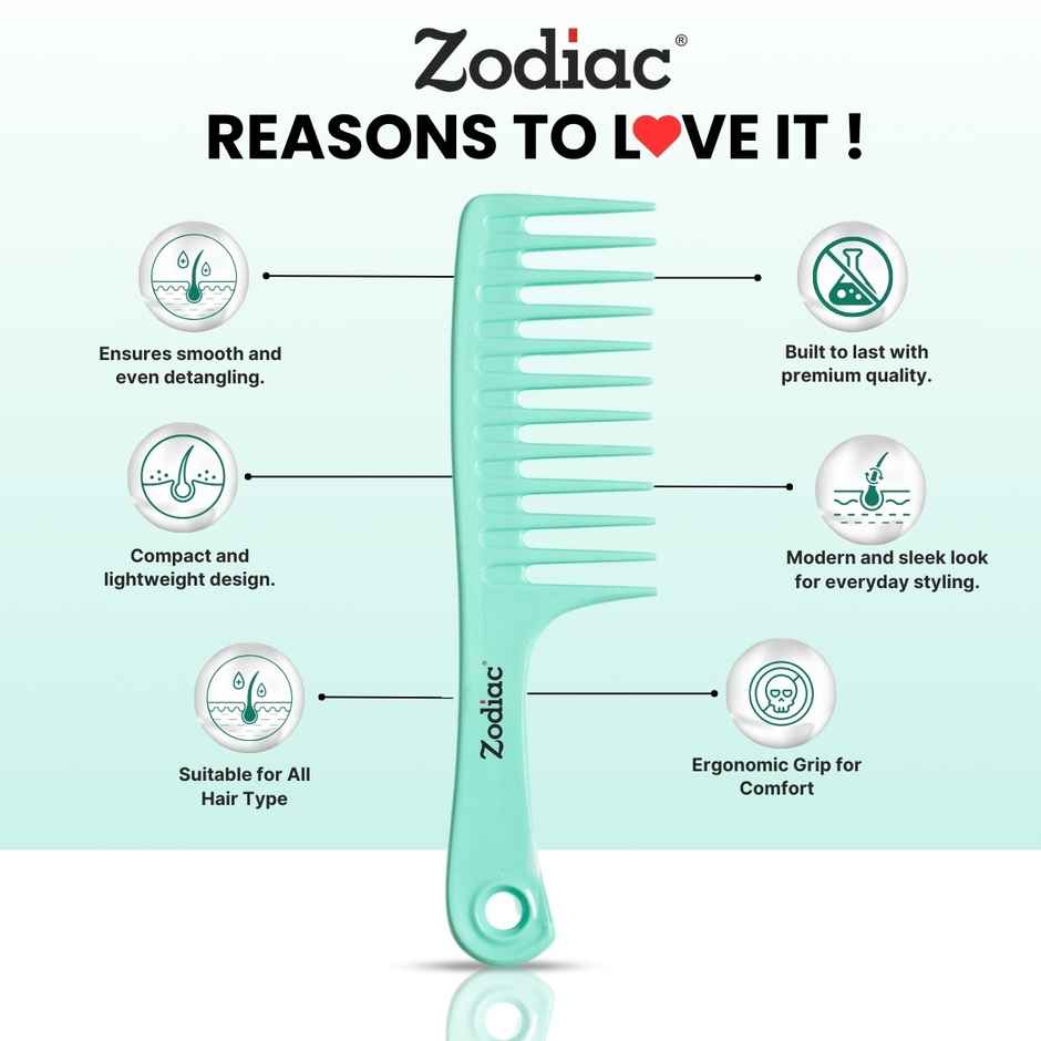 Zodiac Viva Detangling Comb | Green