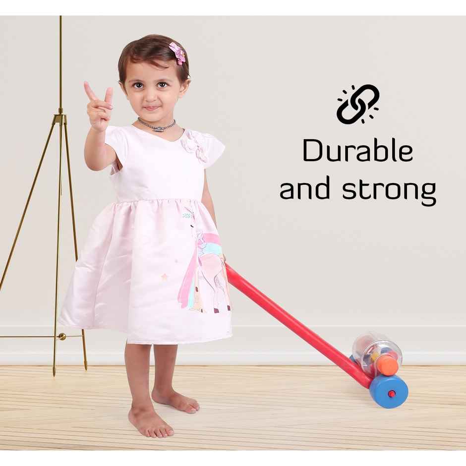 Hamleys Shooting star Push wheel for kids Push Pull stick Red 0M+