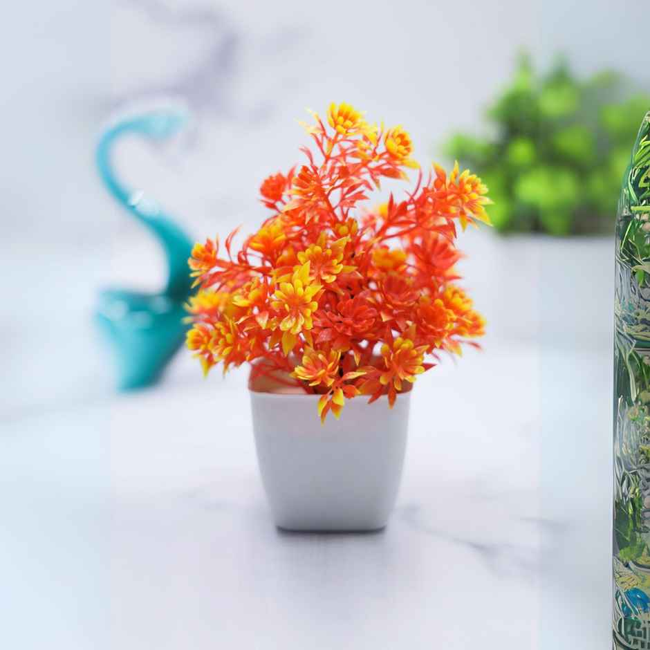 BAY6 Decorative Artificial Flower Pot - Lifelong Beauty