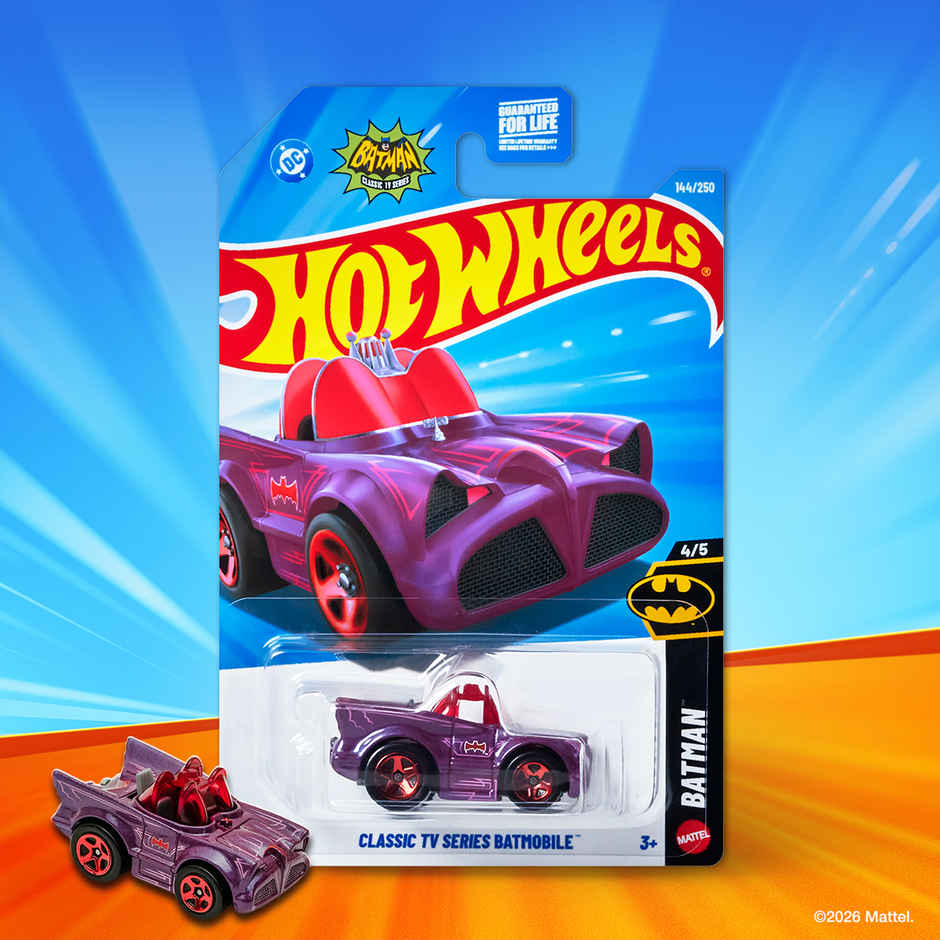 Hot Wheels Worldwide Basic HW Classic TV Series Batmobile Car Toy for Kids & Collectors