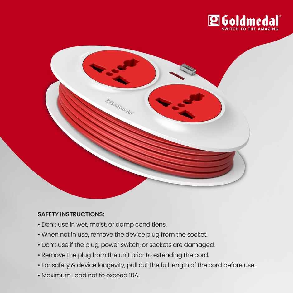 Goldmedal Gio -Pin 2.5 m Flex Box - White