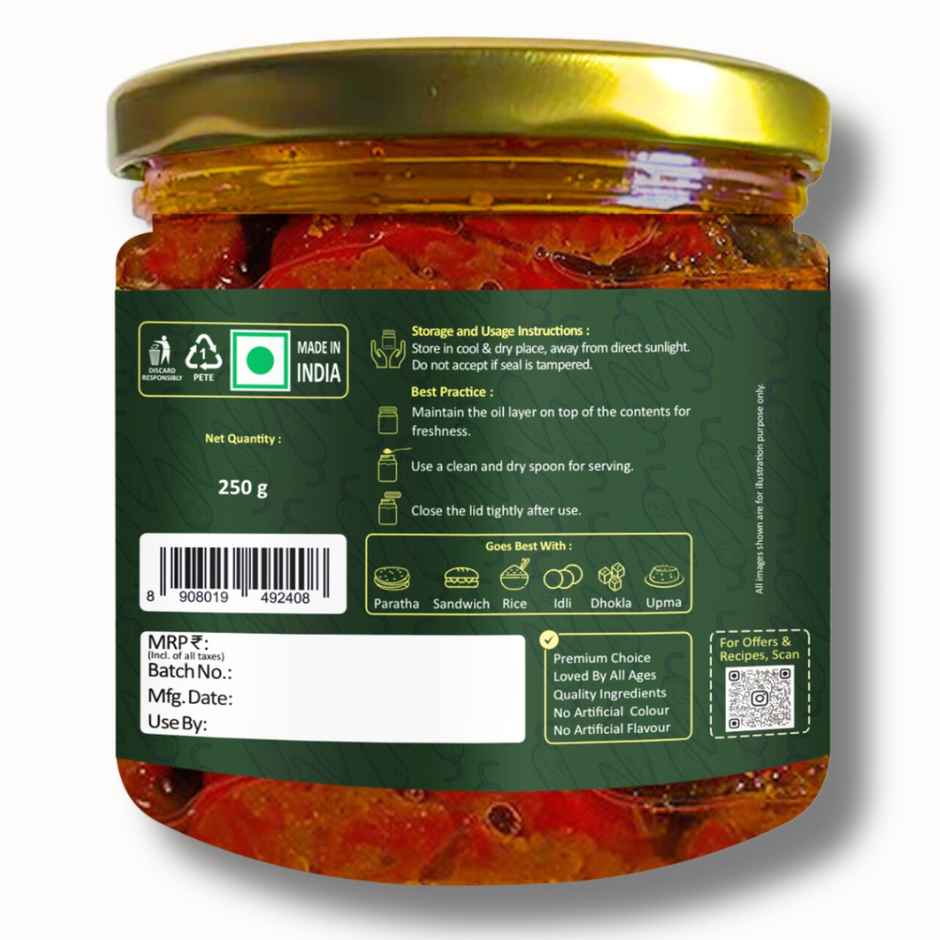 Devavo Stuffed Red Chilli Pickle