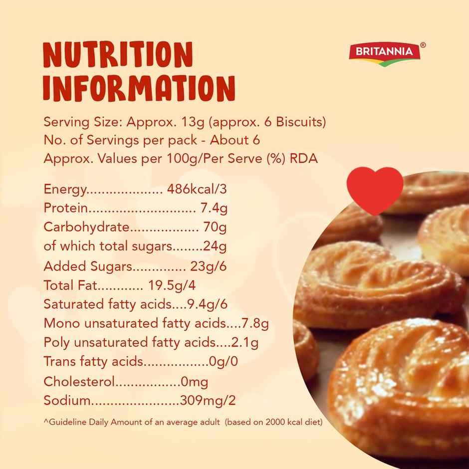 Britannia Little Hearts Classic Crunch Biscuits
