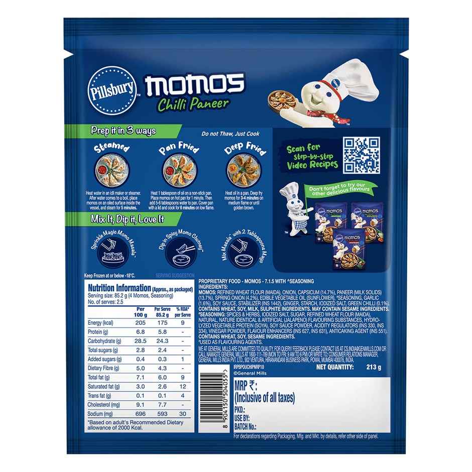 Pillsbury Chilli Paneer Momo