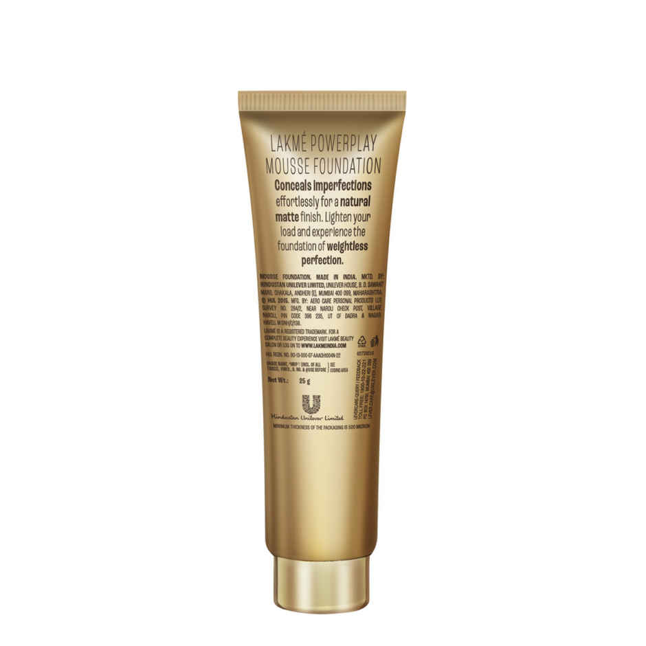 Lakme 9 To 5 Weightless Mousse Foundation | Beige | Vanilla