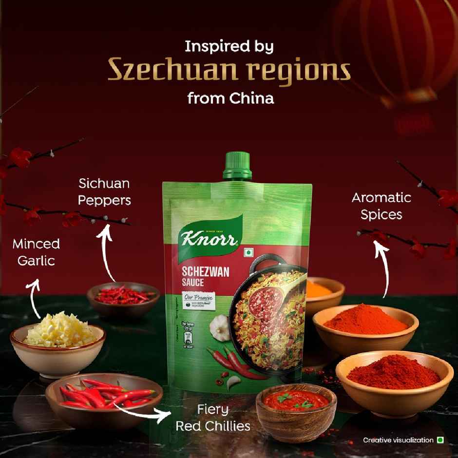 Knorr Schezwan Sauce (200g) & Desi Farms A2 Paneer (200g) Combo