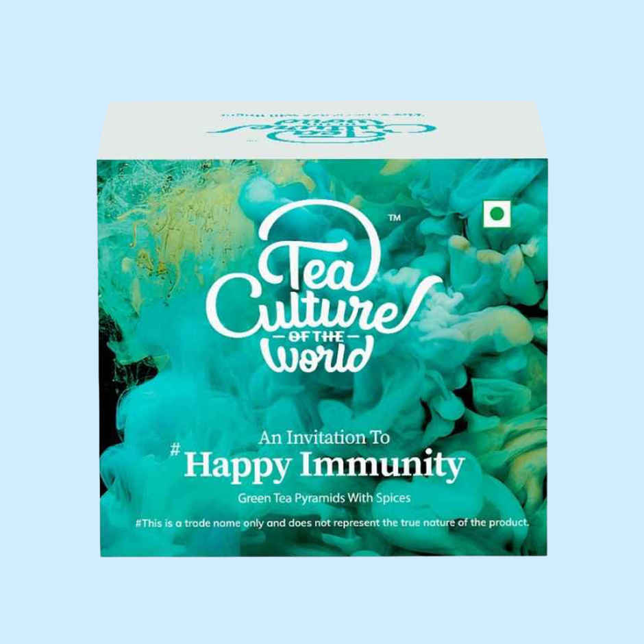 Tea Culture Of The World Happy Immunity Green Tea Bags