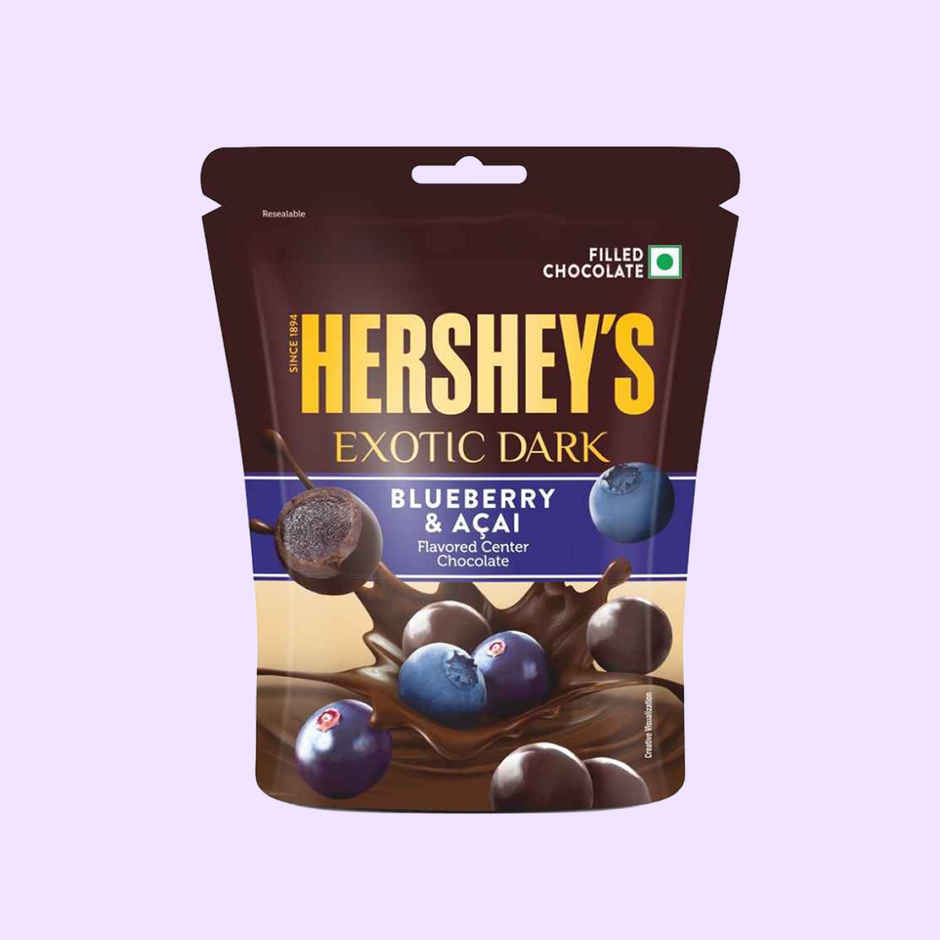 Hershey's Exotic Dark Blueberry And Acai | Chocolates Share Bag