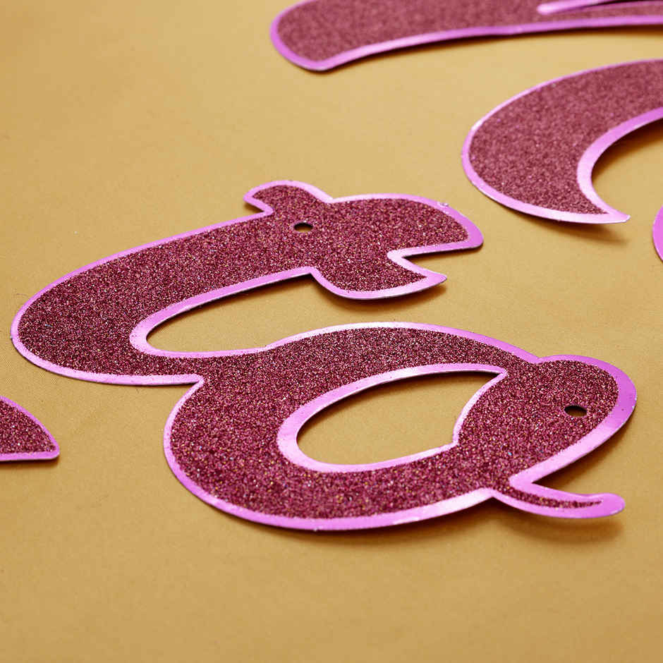 Mom To Be Metallic Glitter Banner | Propcon