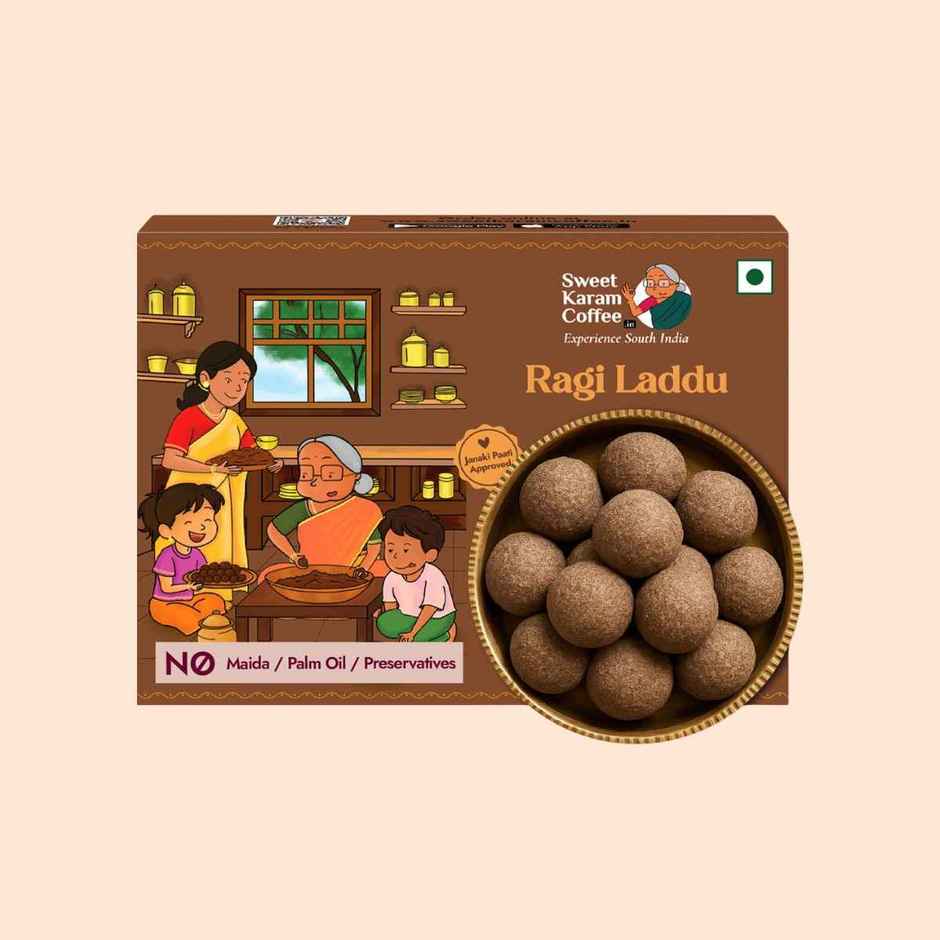 Sweet Karam Coffee White Sugar Free Ragi Laddu | No Preservatives