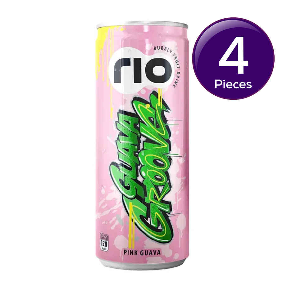 RIO Pink Guava Bubbly Fruit Drink Can Combo