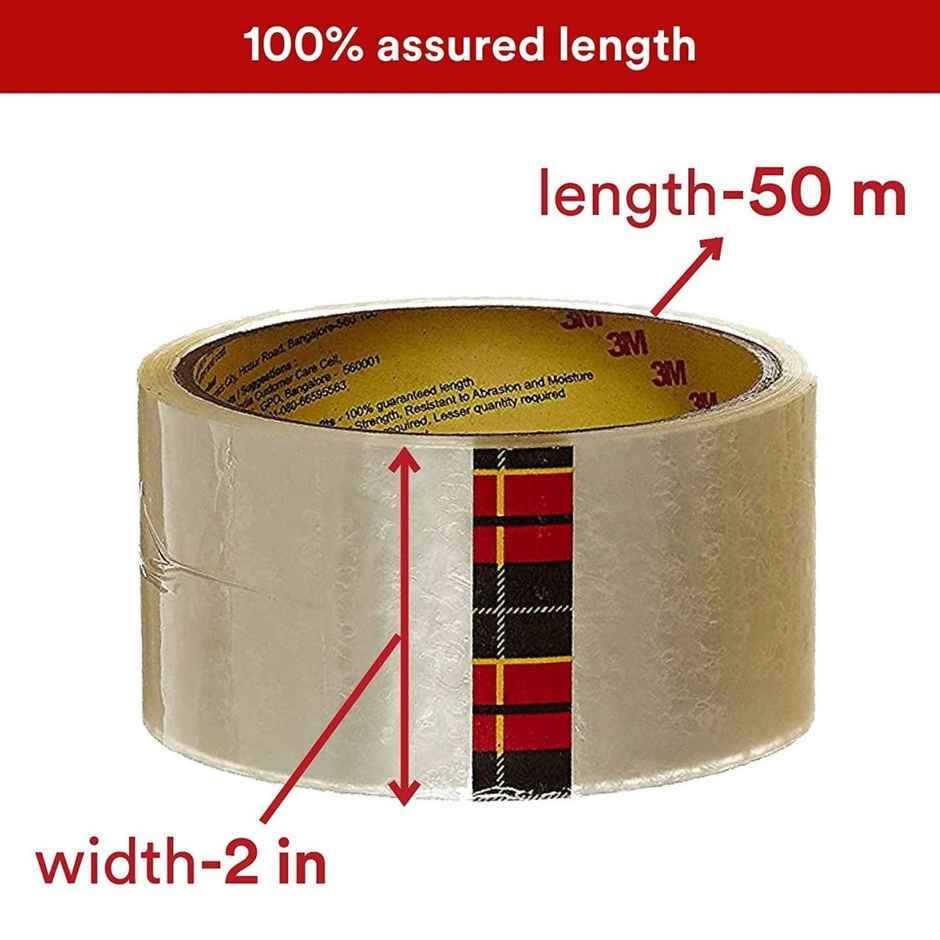 Scotch BOPP Packaging Tape - Polypropylene Transparent Tape | 5 cm x 50 m Combo