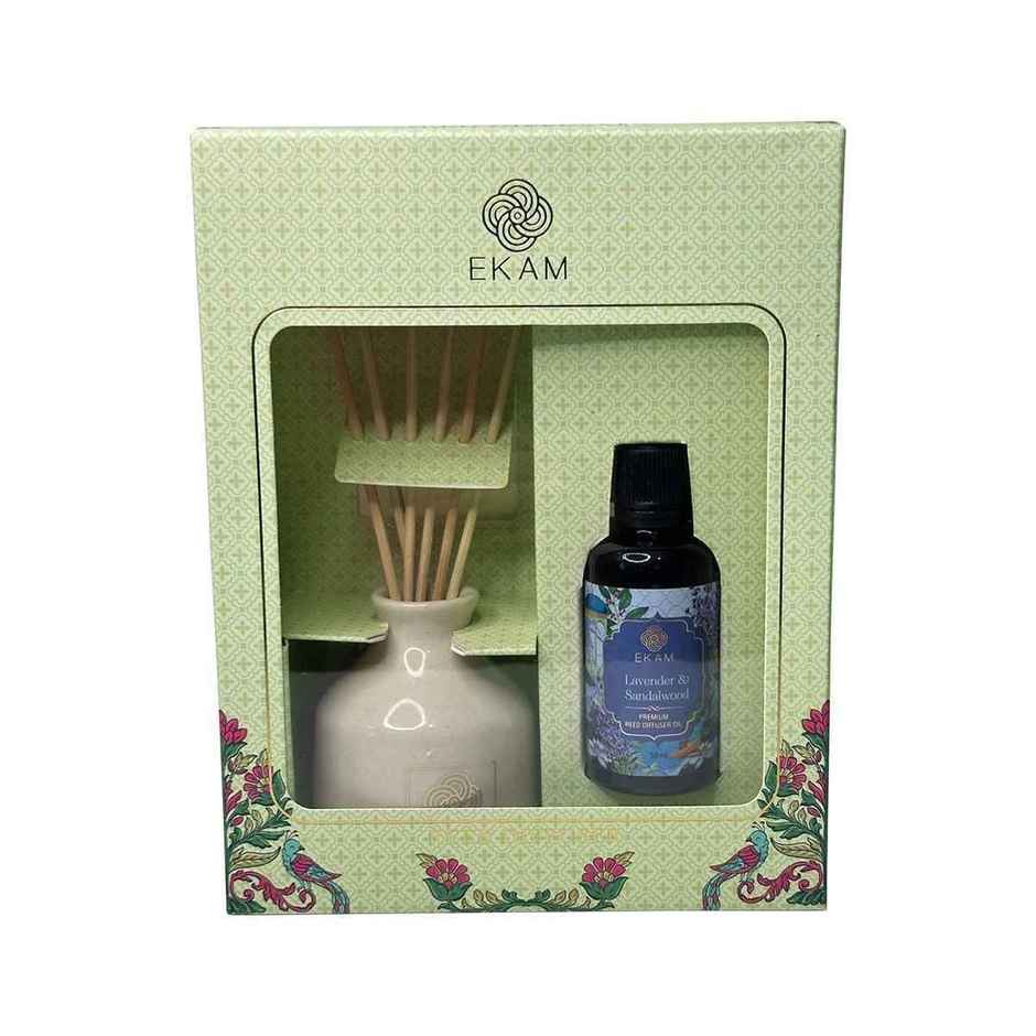 Ekam Reed Diffuser Gift Set | Lavender & Sandalwood