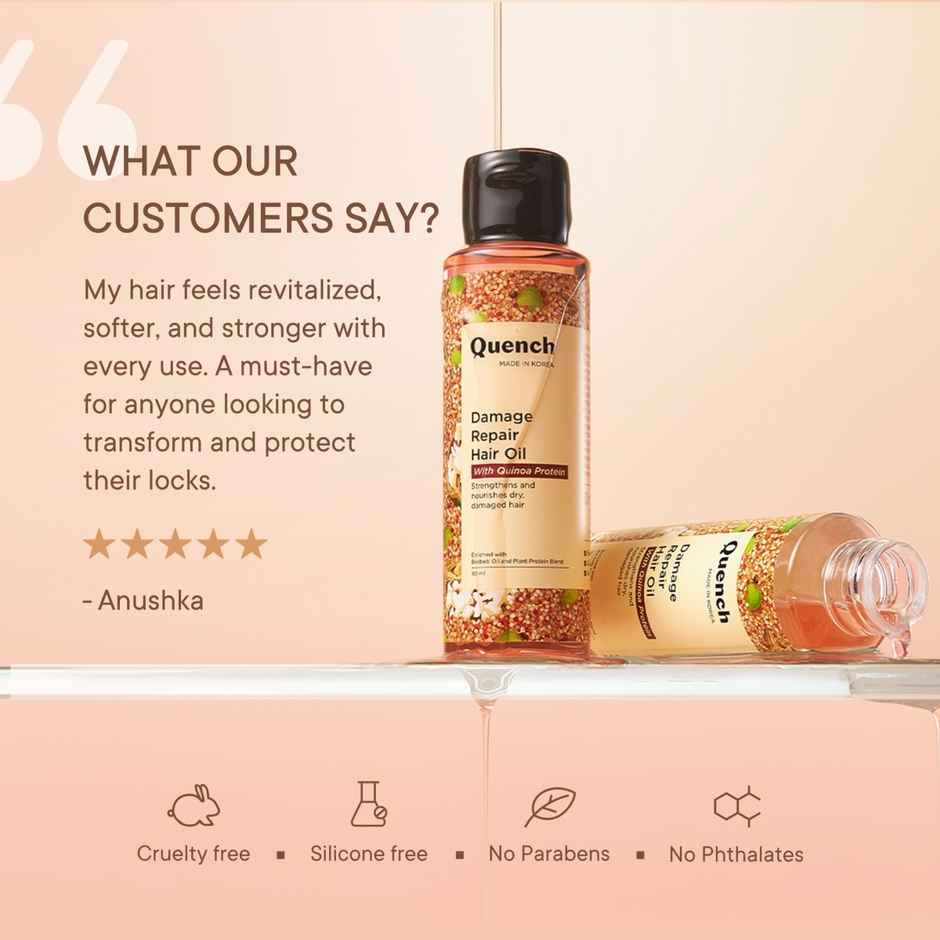 Quench Damage Repair Hair Oil | With Quinoa Protein