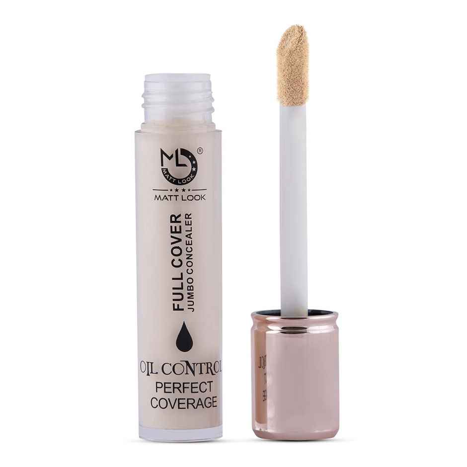 Mattlook Full Cover Jumbo Oil Control Perfect Coverage Face Liquid Concealer | White Ivory 01