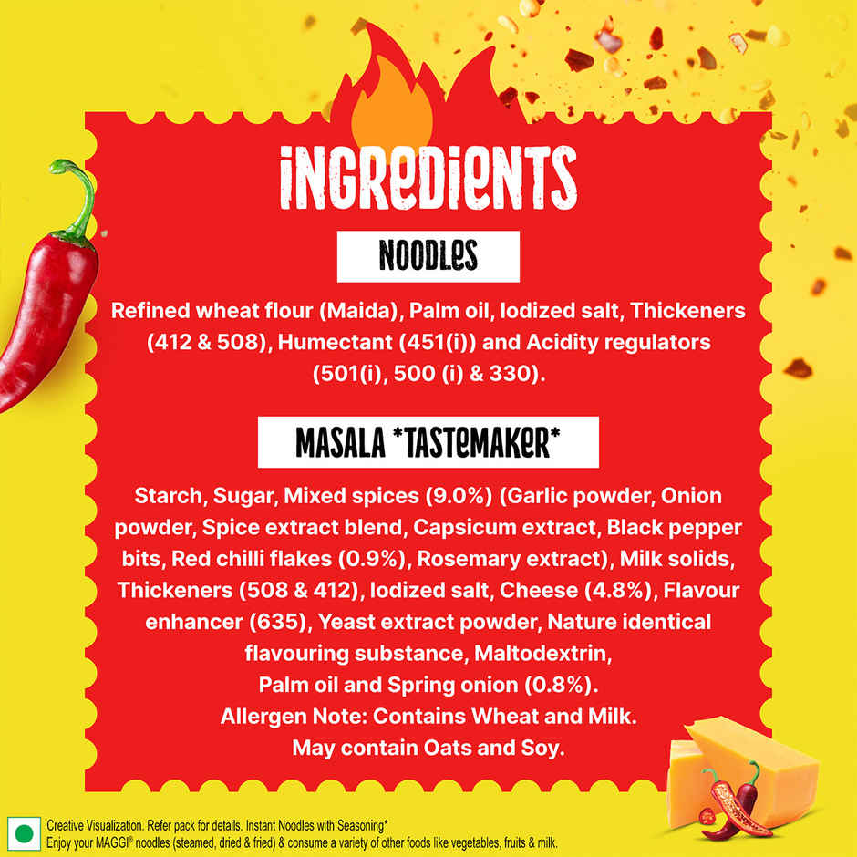 Maggi Spicy Cheesy Instant Cuppa Noodles