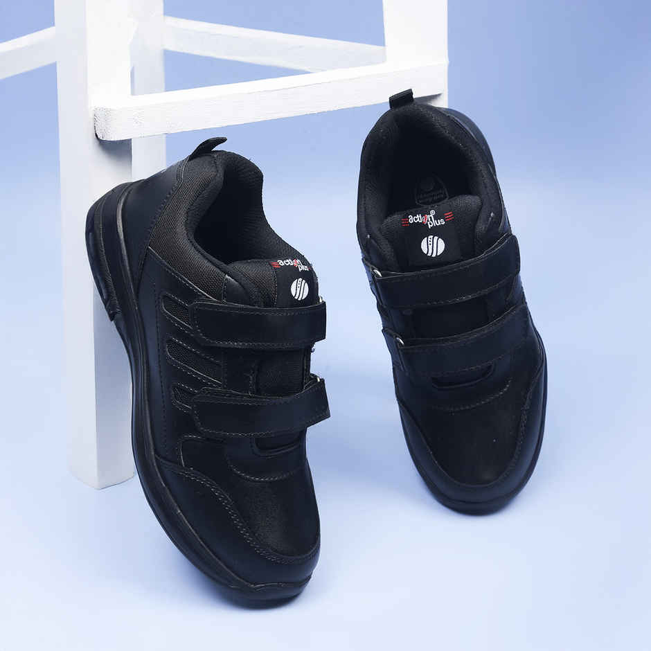 Action Kids School Shoes | AGT-52 | Black - UK 13C