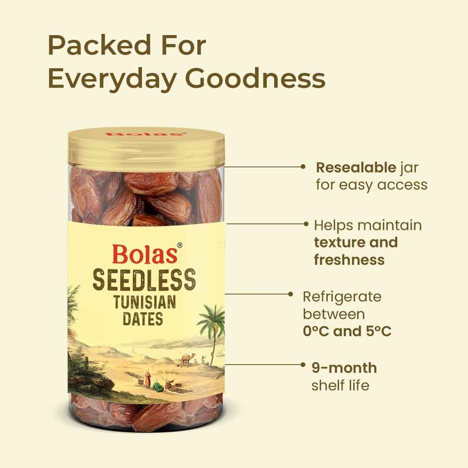 Bolas Seedless Tunisian Dates Jar