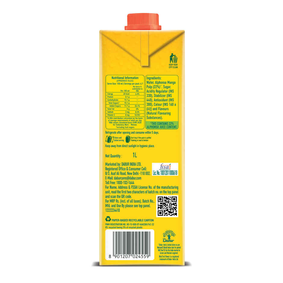 Real Fruit Power Alphonso Mango Juice