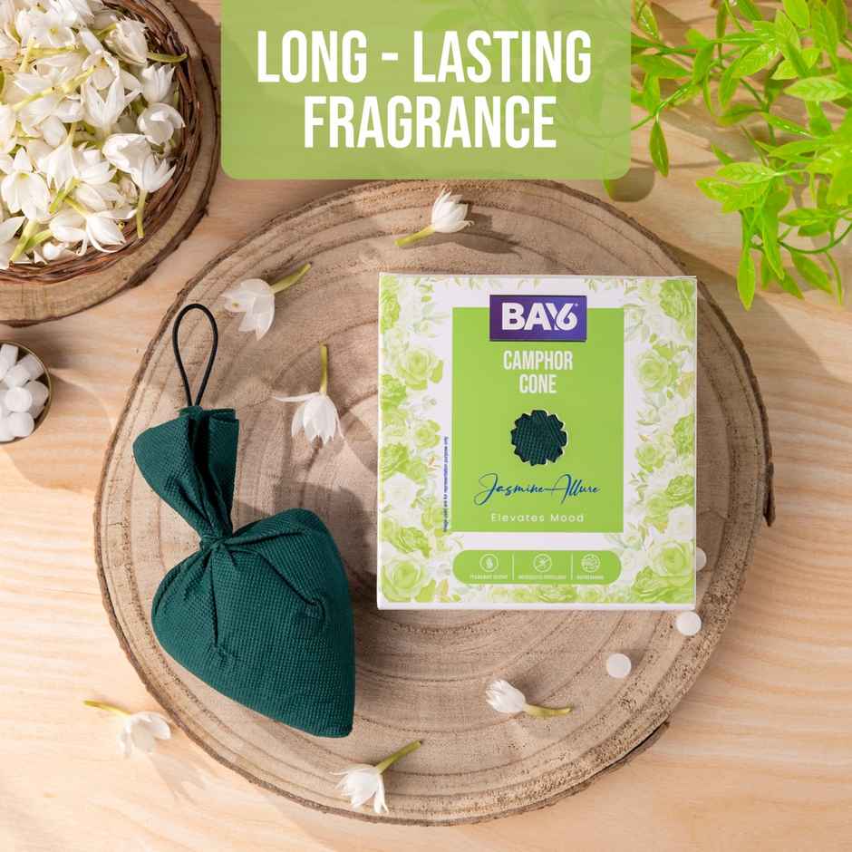 BAY6 Camphor Pocket - Jasmine - Refreshing Scent & Mosquito Repellent