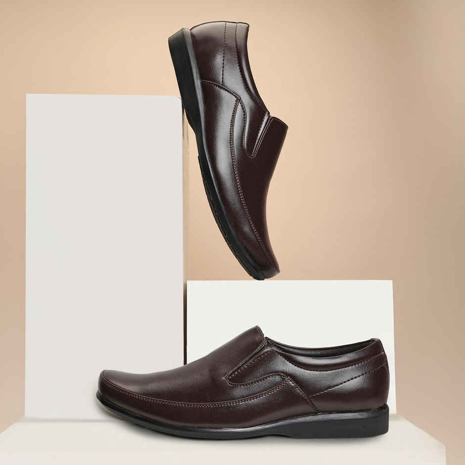 Paragon Men's Brown Pvc Formal Shoes K11240G UK 8