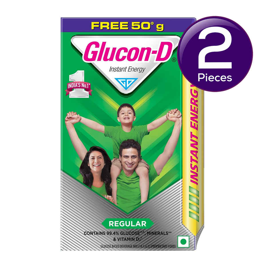 Glucon-D Regular Glucose Powder Combo