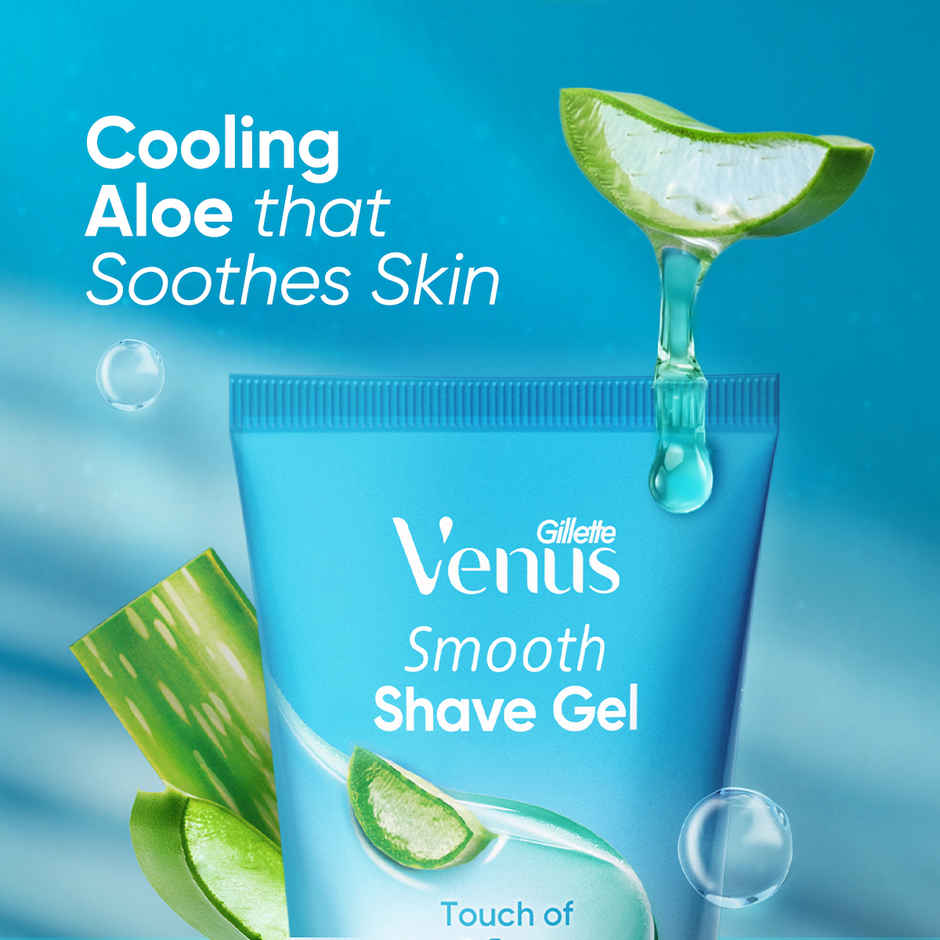 Gillette Venus Smooth Shave Gel for Women with Aloe Vera