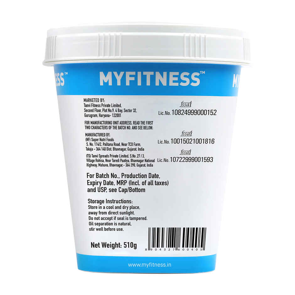 MyFitness Chocolate Peanut Butter Smooth Spread | High Protein