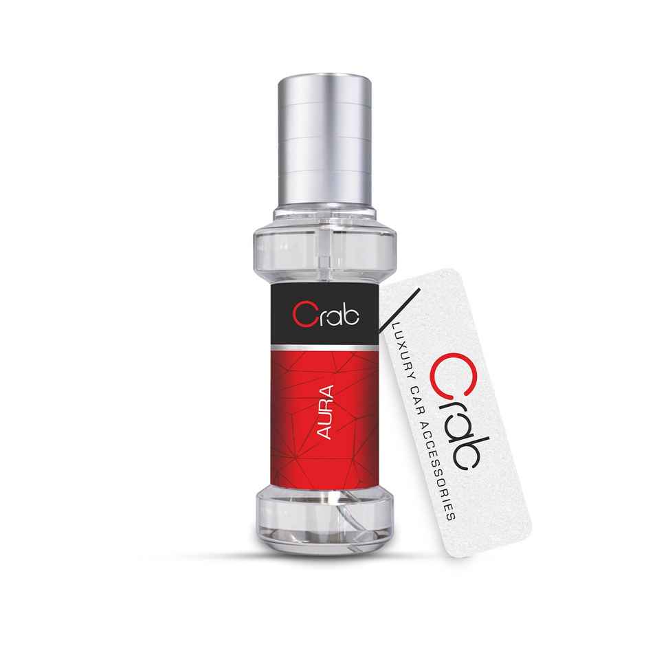 Crab Premium Aura Fragrance Spray | Long-Lasting Car Perfume Freshener for Home, Office & Vehicles
