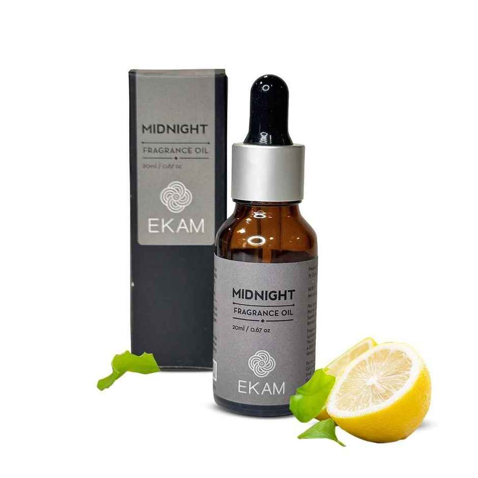 EKAM Midnight Aroma Oil | 10 ml | Luxury Fragrance Oil For Homes & Office Spaces | Woody Scented