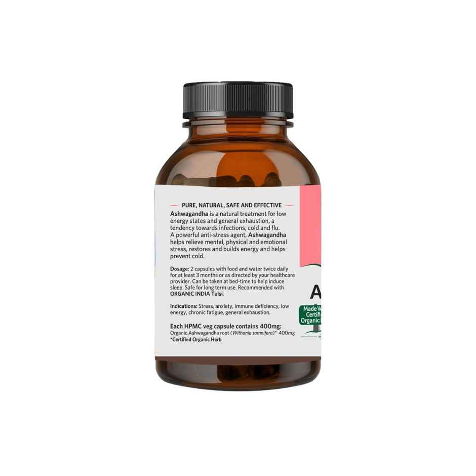 Organic India Ashwagandha Ayurvedic VEG Capsule 180
