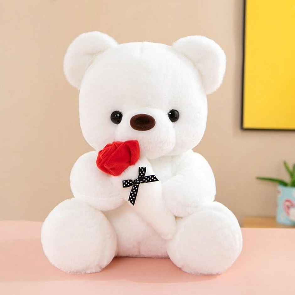 Dearjoy Teddy Bear With Rose | 28 cm