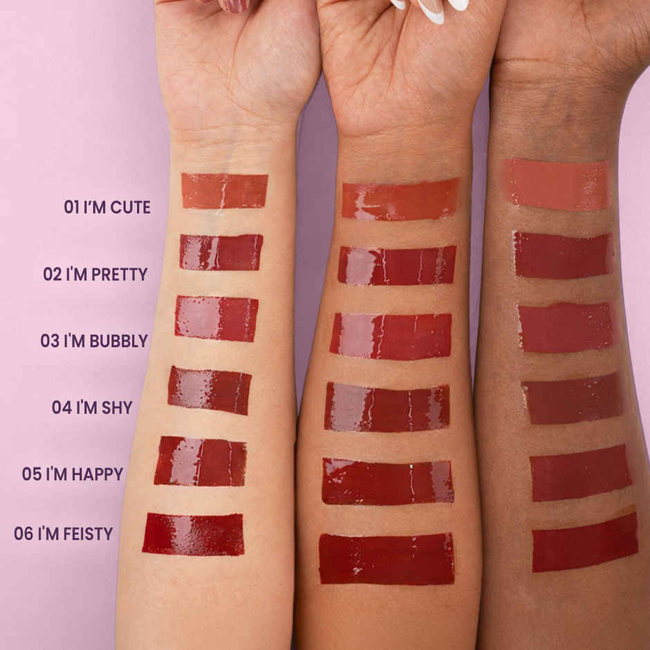 Staze Gloss Lock 2-in-1 Liquid Lipstick + Clear Gloss | Transferproof  | 05 Im Happy | 7g